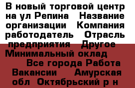 В новый торговой центр на ул Репина › Название организации ­ Компания-работодатель › Отрасль предприятия ­ Другое › Минимальный оклад ­ 10 000 - Все города Работа » Вакансии   . Амурская обл.,Октябрьский р-н